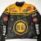 Lucky Strike Leather Jacket Men Endless Racegear