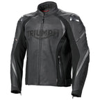 Triple Perforated Black Leather Jacket Triumph