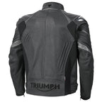 Triple Perforated Black Leather Jacket Triumph