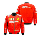 Sebastian Vettel 2019 Formula One Ferrari Vintage Bomber Jacket - 90 Years 