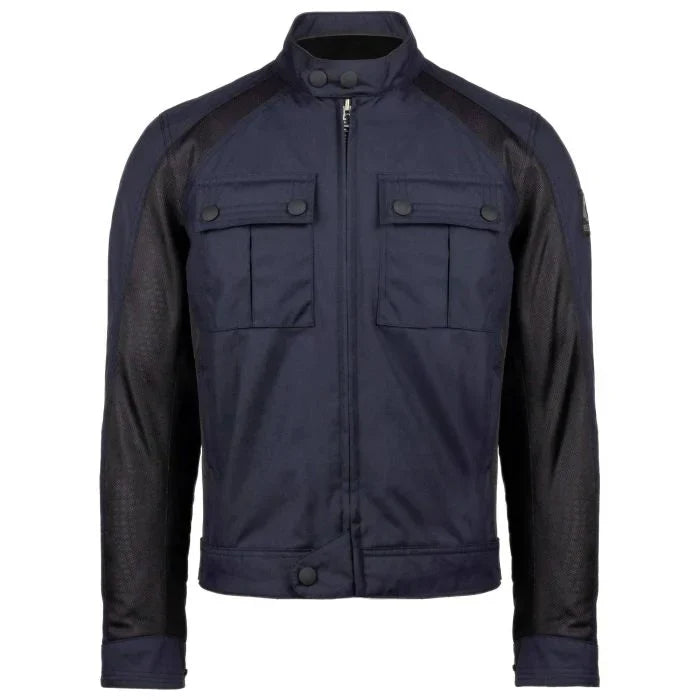 Belstaff Temple Summer Motorcycle Jacket - Dark Navy