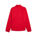 Softshell jacket, red, back view with high collar