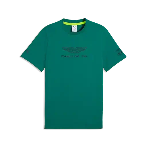 Aston Martin F1 Large Logo T-Shirt - Black/Green T-shirts Aston Martin F1 XS Green 