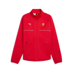 Softshell jacket, red, full-zip with stand collar and front pockets