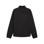 Softshell jacket, dark black, back view with high collar