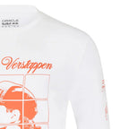 Red Bull Racing F1 Max Verstappen Long Sleeve Puzzle T-Shirt - White Endless Racegear