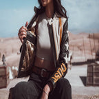 Wild Dust Sisters Stars And Stripes Leather Jacket Wildust Sisters